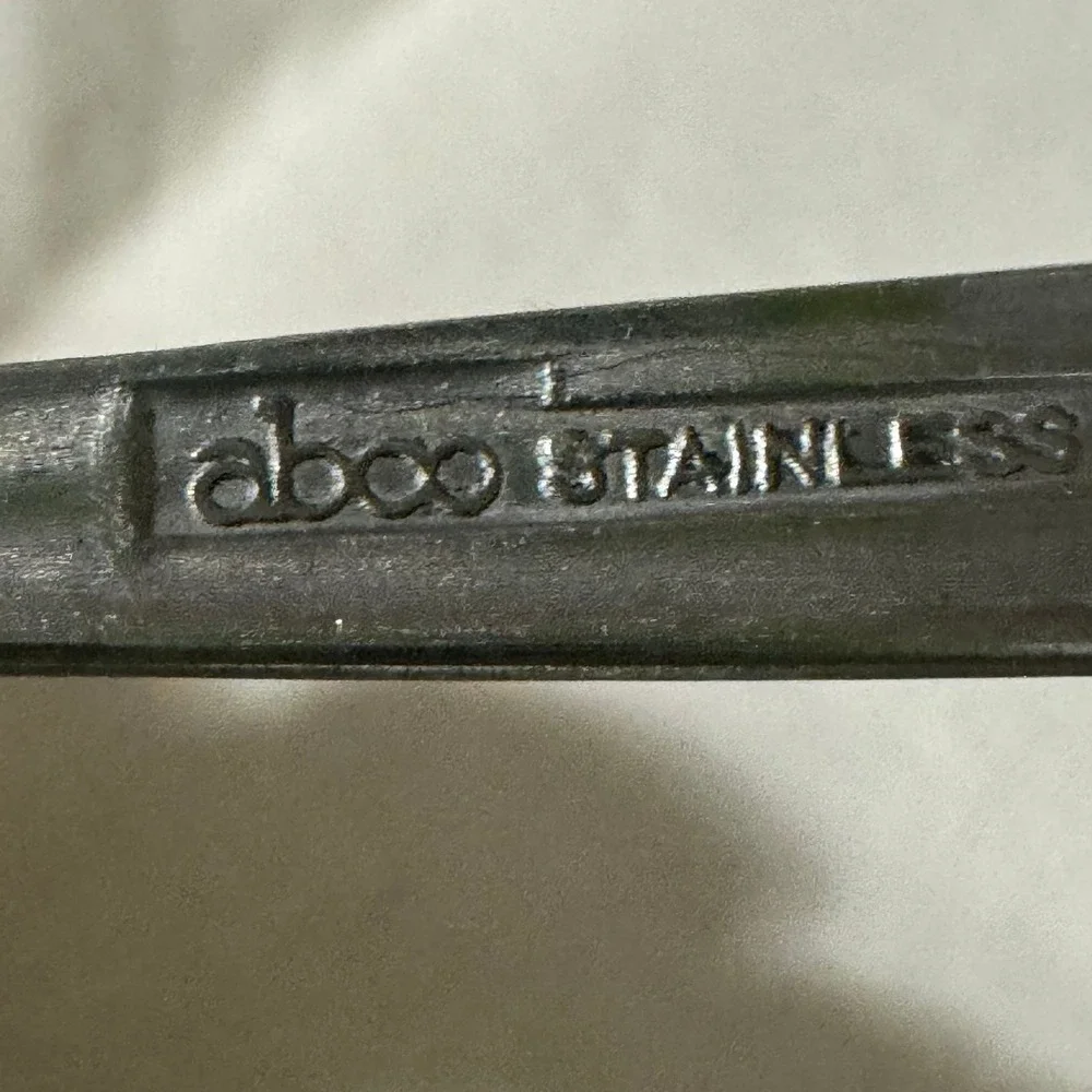 Abco Stainless Steel Fork MEXICANA Pattern‎ Flatware Japan Vintage Cutlery Retro